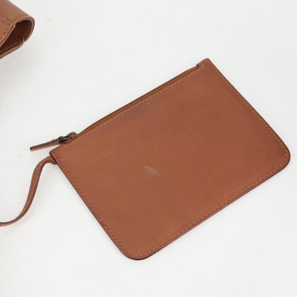 GUCCI Tote Bag Leather Beige 94898 Auth bs28450