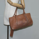 GUCCI Tote Bag Leather Beige 94898 Auth bs28450-25