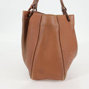 GUCCI Tote Bag Leather Beige 94898 Auth bs28450-5