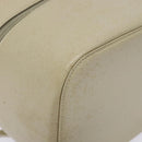 GUCCI Vanity Pouch Leather White Silver 039 1705 0710 Auth bs28454-15