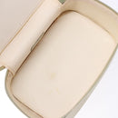 GUCCI Vanity Pouch Leather White Silver 039 1705 0710 Auth bs28454-11