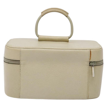 GUCCI Vanity Pouch Leather White Silver 039 1705 0710 Auth bs28454 - 0