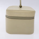 GUCCI Vanity Pouch Leather White Silver 039 1705 0710 Auth bs28454-4