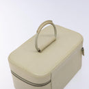 GUCCI Vanity Pouch Leather White Silver 039 1705 0710 Auth bs28454-6