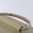 GUCCI Vanity Pouch Leather White Silver 039 1705 0710 Auth bs28454-8