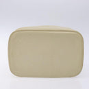 GUCCI Vanity Pouch Leather White Silver 039 1705 0710 Auth bs28454-5