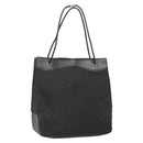 GUCCI GG Canvas Shoulder Bag Black Silver 109141 Auth bs28455-1