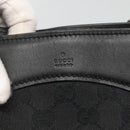 GUCCI GG Canvas Shoulder Bag Black Silver 109141 Auth bs28455-14