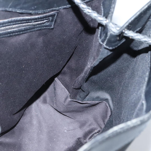 GUCCI GG Canvas Shoulder Bag Black Silver 109141 Auth bs28455