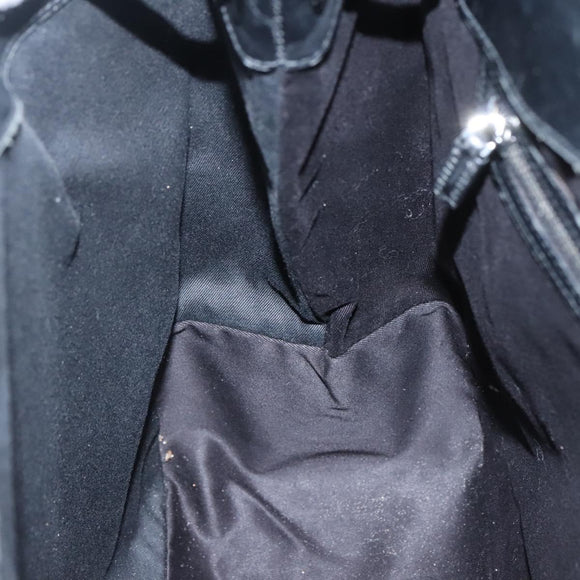 GUCCI GG Canvas Shoulder Bag Black Silver 109141 Auth bs28455