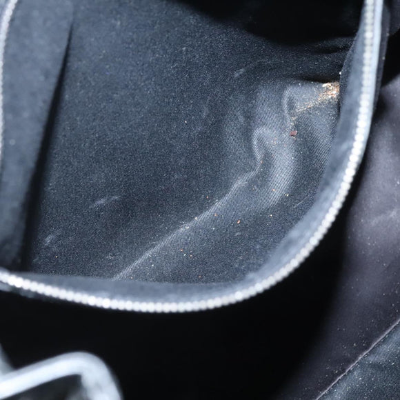 GUCCI GG Canvas Shoulder Bag Black Silver 109141 Auth bs28455