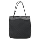 GUCCI GG Canvas Shoulder Bag Black Silver 109141 Auth bs28455-2