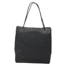 GUCCI GG Canvas Shoulder Bag Black Silver 109141 Auth bs28455-3