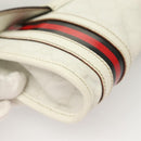 GUCCI GG Supreme Sherry Line Waist bag PVC White Gold 1669 Auth bs28457-16