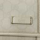 GUCCI GG Supreme Sherry Line Waist bag PVC White Gold 1669 Auth bs28457-17