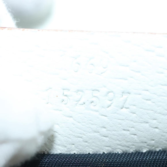 GUCCI GG Supreme Sherry Line Waist bag PVC White Gold 1669 Auth bs28457