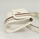 GUCCI GG Supreme Sherry Line Waist bag PVC White Gold 1669 Auth bs28457-3