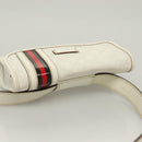 GUCCI GG Supreme Sherry Line Waist bag PVC White Gold 1669 Auth bs28457-6