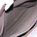 CHANEL Hand Bag Nylon Brown Silver CC Auth bs28458-11