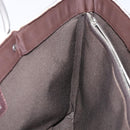 CHANEL Hand Bag Nylon Brown Silver CC Auth bs28458-20