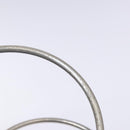 CHANEL Hand Bag Nylon Brown Silver CC Auth bs28458-8