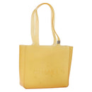 CHANEL Tote Bag Rubber Brown CC Auth bs28460-1