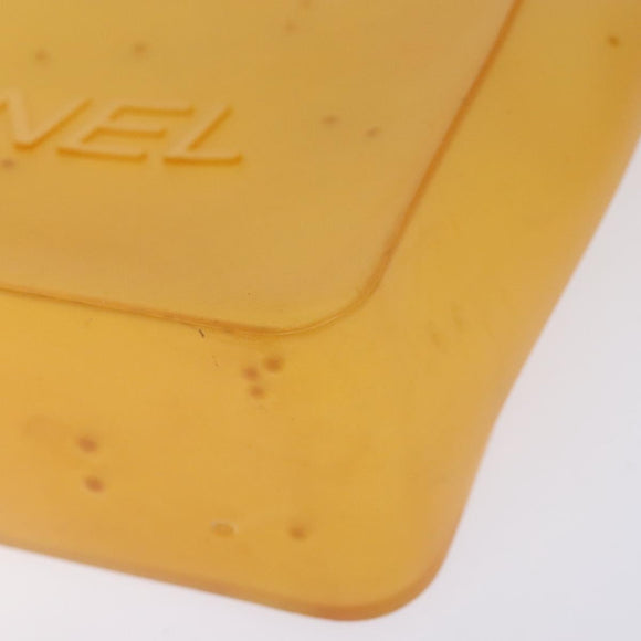 CHANEL Tote Bag Rubber Brown CC Auth bs28460