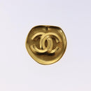 CHANEL Brooch Metal Gold CC Auth bs28462V-2