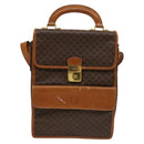 CELINE Macadam Canvas Shoulder Bag PVC Leather Brown Gold Auth bs28466-13