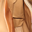 CELINE Macadam Canvas Shoulder Bag PVC Leather Brown Gold Auth bs28466-25