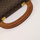 CELINE Macadam Canvas Shoulder Bag PVC Leather Brown Gold Auth bs28466-8