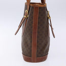 CELINE Macadam Canvas Shoulder Bag PVC Leather Brown Gold Auth bs28467-3