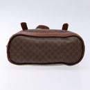 CELINE Macadam Canvas Shoulder Bag PVC Leather Brown Gold Auth bs28467-5
