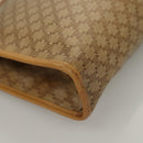 CELINE Macadam Canvas Clutch Bag PVC Beige Gold Auth bs28469-15