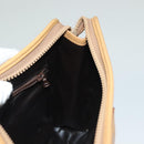 CELINE Macadam Canvas Clutch Bag PVC Beige Gold Auth bs28469-17