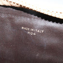 CELINE Macadam Canvas Clutch Bag PVC Beige Gold Auth bs28469-19