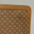CELINE Macadam Canvas Clutch Bag PVC Beige Gold Auth bs28469-3