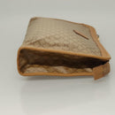 CELINE Macadam Canvas Clutch Bag PVC Beige Gold Auth bs28469-4