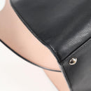 FENDI Toilojour Tote Bag Leather Black Silver Auth bs28474-16