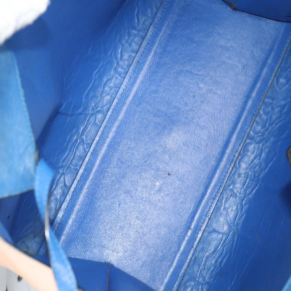 FENDI Toilojour Tote Bag Leather Black Silver Auth bs28474