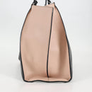 FENDI Toilojour Tote Bag Leather Black Silver Auth bs28474-4