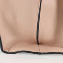 FENDI Toilojour Tote Bag Leather Black Silver Auth bs28474-5