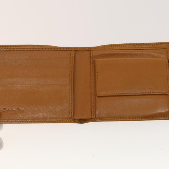 Christian Dior Trotter Canvas Wallet Leather 4Set Pink Navy Brown Auth bs28476