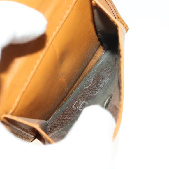 Christian Dior Trotter Canvas Wallet Leather 4Set Pink Navy Brown Auth bs28476