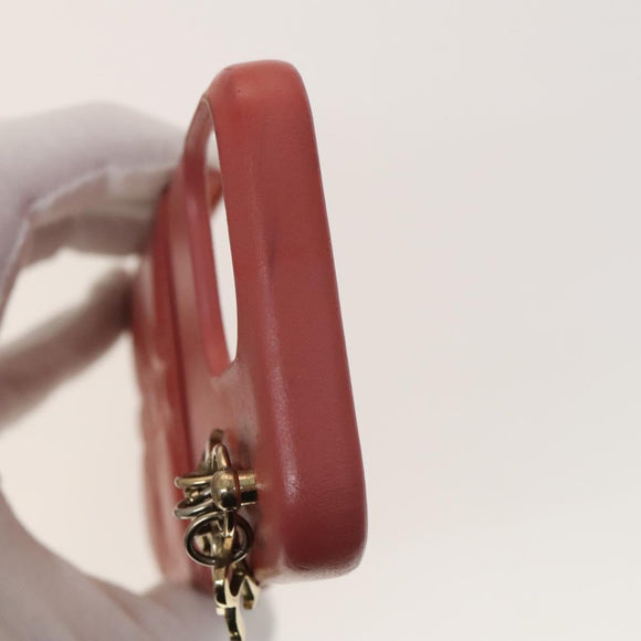 Christian Dior Trotter Canvas Wallet Leather 4Set Pink Navy Brown Auth bs28476