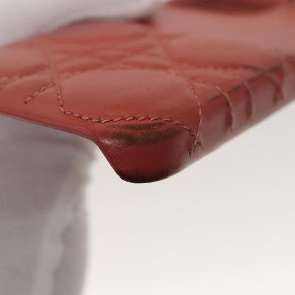 Christian Dior Trotter Canvas Wallet Leather 4Set Pink Navy Brown Auth bs28476