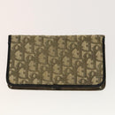 Christian Dior Trotter Canvas Wallet Leather 4Set Pink Navy Brown Auth bs28476-3