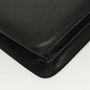 Salvatore Ferragamo Business Bag Leather Black Gold Auth bs28482-12