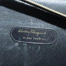 Salvatore Ferragamo Business Bag Leather Black Gold Auth bs28482-15
