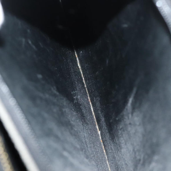 Salvatore Ferragamo Business Bag Leather Black Gold Auth bs28482